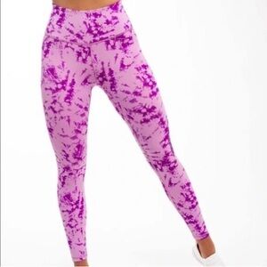 IVL Collective Purple Tie Dye Leggings SZ 4 EUC